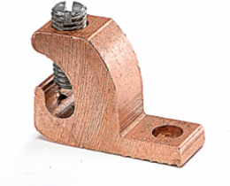 Mechanical Grounding Copper Lay-In Lug, Wire Range #14 - #4 AWG, 0.22 Inch Stud Size