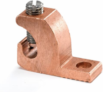 Copper Lay-In Lug 14-4 AWG, 0.22 Inch Stud Size, 0.78 Inch Height