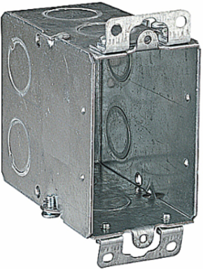 Gangable Switch Box, 18 Cubic Inches, 3 Inch x 2 Inch x 3-1/2 Inch, Metal