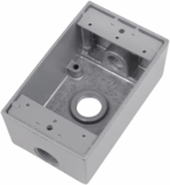 Weatherproof Box 19.0 Cubic Inches 1/2 Inch Hub Pack of 10