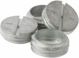 1/2 Inch Zinc Silver Close-Up Plug, UL Listed