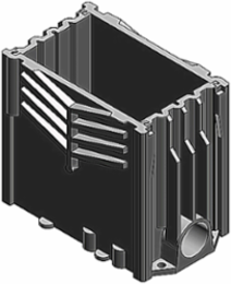Non-Metallic Single Gang Rectangular Floor Box, 97.4 Cubic Inches, Size 5.5 x 3.25 x 6 Inch