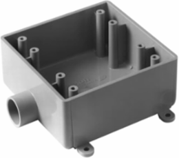 3/4 Inch PVC Two Gang Waterproof Electrical Box, Volume 32 in3