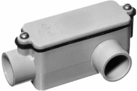Type LL Conduit Body 32 Cu In 1-1/2 Inch PVC Pack of 5