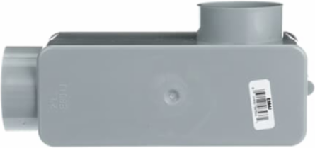 Type LL Conduit Body 63 Cubic Inches 2 Inch PVC Gray