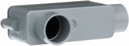 LB-COND BDY 12CU 1IN GRY PVC