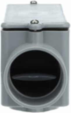 Type LB Conduit Body 32 Cubic Inches 1-1/2 Inch PVC Gray Pack of 10