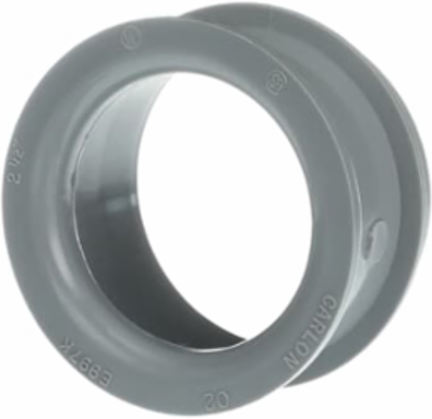 END BELL 2-1/2 IN GRAY PVC