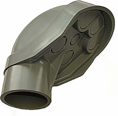 Service Entrance Caps, 1/2 Inch, PVC Material, Gray Color, UL Standard