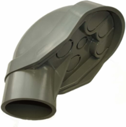 Service Entrance Cap, 1-1/2 Inch Gray PVC, Pack of 5