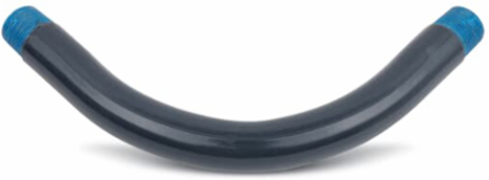PVC CTD ELBOW 30D 1IN STEEL GRAY