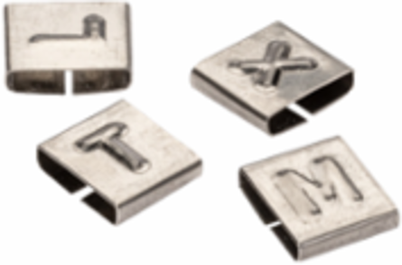 316 Stainless Steel Cable Tie Identification Tag 0.375 Inch Wide