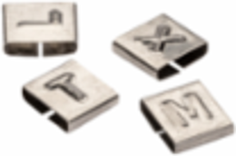 316 Stainless Steel Cable Tie Identification Tag 0.375 Inch Wide