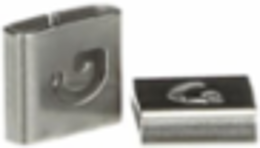 316 Stainless Steel Cable Tie ID Tag 0.31 Inch x 0.34 Inch, Legend G