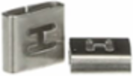 316 Stainless Steel Cable Tie ID Tag 0.31 Inch x 0.34 Inch, Legend H