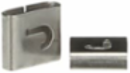 316 Stainless Steel Cable Tie ID Tag 0.31 Inch x 0.34 Inch, Legend J