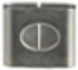 316 Stainless Steel Cable Tie Identification Tag 0.31 Inch x 0.34 Inch O/0