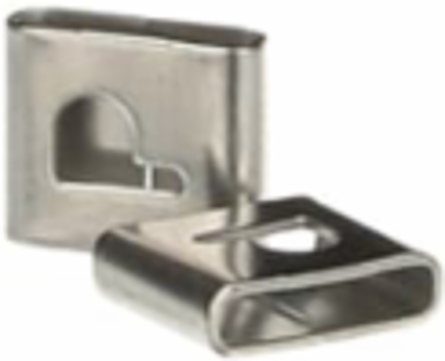 316 Stainless Steel Cable Tie Identification Tag 0.31 Inch x 0.375 Inch, Legend P