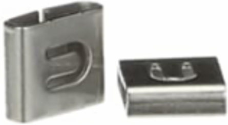 316 Stainless Steel Cable Tie Identification Tag 0.31 Inch x 0.34 Inch, Legend U