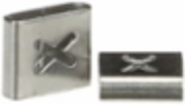 316 Stainless Steel Cable Tie Identification Tag 0.31 Inch x 0.34 Inch
