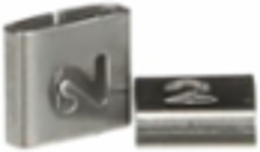 316 Stainless Steel Cable Tie Identification Tag 0.31 Inch x 0.34 Inch, Legend 2