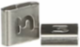 316 Stainless Steel Cable Tie ID Tag 0.31 Inch x 0.34 Inch, Legend 3