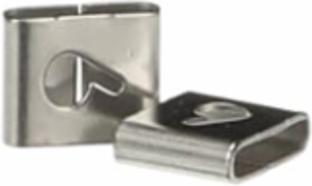 316 Stainless Steel Cable Tie Identification Tag 0.31 Inch x 0.34 Inch