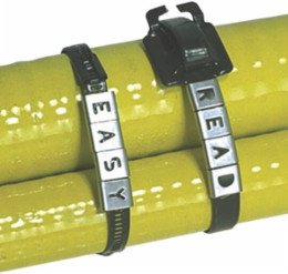 316 Stainless Steel Cable Tie Identification Tag 0.445 Inch Length, 0.375 Inch Width