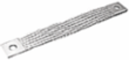 Extra Flexible Braid Connector - 1 Hole, 304 mm Length, Tin-Plated Copper
