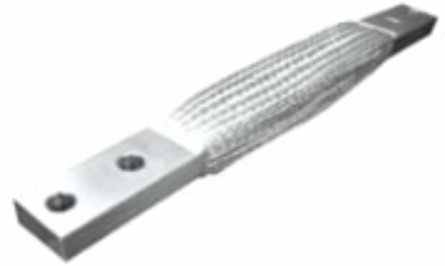 Extra Flexible Braid Connector 20 Inch Long, Tin-Plated Copper, 2-Hole Pads
