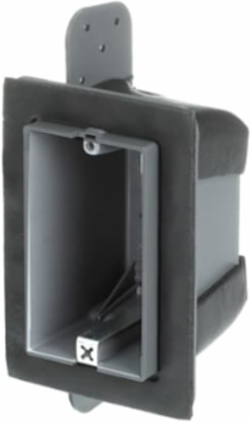 One-Gang Airtight Non-Metallic Box 18 Cubic Inches, 4 Cable Entries