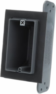 One-Gang Airtight Device Box 18 Cubic Inches Non-Metallic Gray