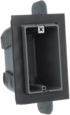 One-Gang Airtight Device Box 18 Cubic Inches Non-Metallic Gray