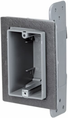 One-Gang Airtight Device Box 18 Cubic Inches Non-Metallic Gray