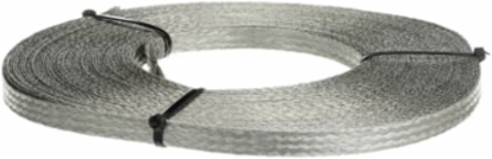 Flexible Copper Tin-Plated Braid 24 Kcmil, 0.140 Inch Thick, 0.625 Inch Wide