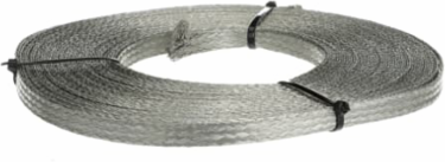 Flexible Copper Tin-Plated Braid 24 Kcmil, 0.140 Inch Thick, 0.625 Inch Wide