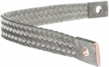 Flexible Braid Connector 76.8 KCMIL 18 Inch Tin-Plated Copper