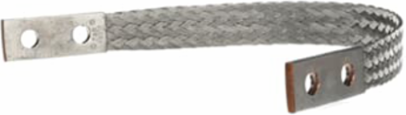 Flexible Braid Grounding Connector, 18 Inch Length, 76.8 KCMIL