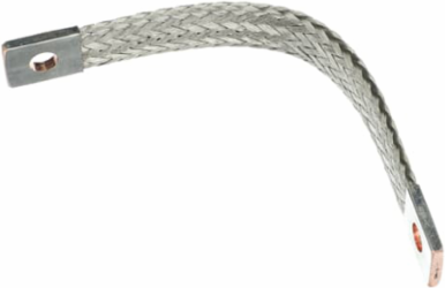 Extra Flexible Braid Connector 1200 Amp 12 Inch Long, Tin-Plated Copper