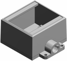 1/2 INCH, 2G-DEEP BOX, IRON, D-END