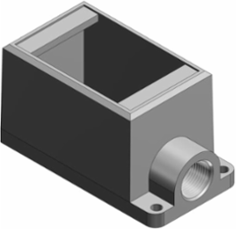 3/4 INCH, 1G-DEEP BOX, IRON, D-END