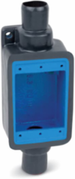 FEEDTHRU BOX DEEP 1GNG 1IN GRAY