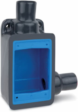 HUB RIGHT BOX DEEP 1GNG 3/4IN GRY