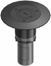 Poke-Through Furniture Feed Base Unit 3 Inch with 7-3/4 Inch Length and 1-1/4 Inch Hub