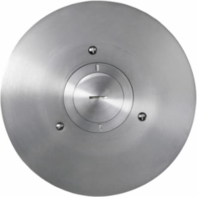 Aluminum Poke-Through Cover, 7 Inch Diameter