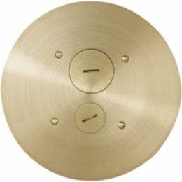Brass Poke-Through Cover 7-1/4 Inch Diameter