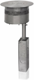 Aluminum Poke-Through Assembly, 27 Cubic Inch Volume, 8 Inch Cover Diameter