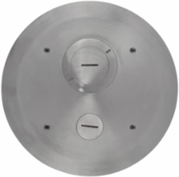 Aluminum Poke-Through Cover, 8 Inch Diameter, Flange Thickness 0.188 Inch
