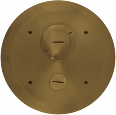 Brass Poke-Through Cover 8 Inch Diameter, 0.188 Inch Flange Thickness