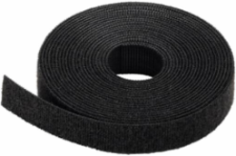 Hook and Loop Cable Tie 180 Inch, 50 lb Tensile Strength, White Polyethylene/Nylon